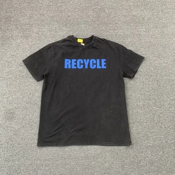 Gallery Gray Short Sleeve Letter Graffiti Print - Picture 1 of 12